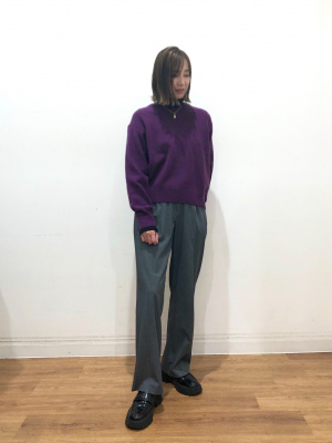 ユニクロ公式 | タックワイドパンツ（丈長め75cm）