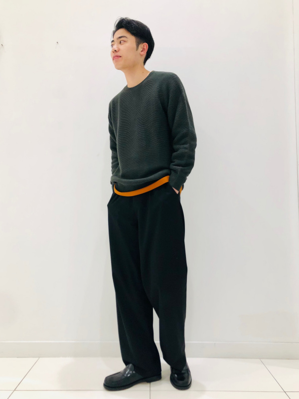 ユニクロ公式 | タックワイドパンツ（丈長め75cm）