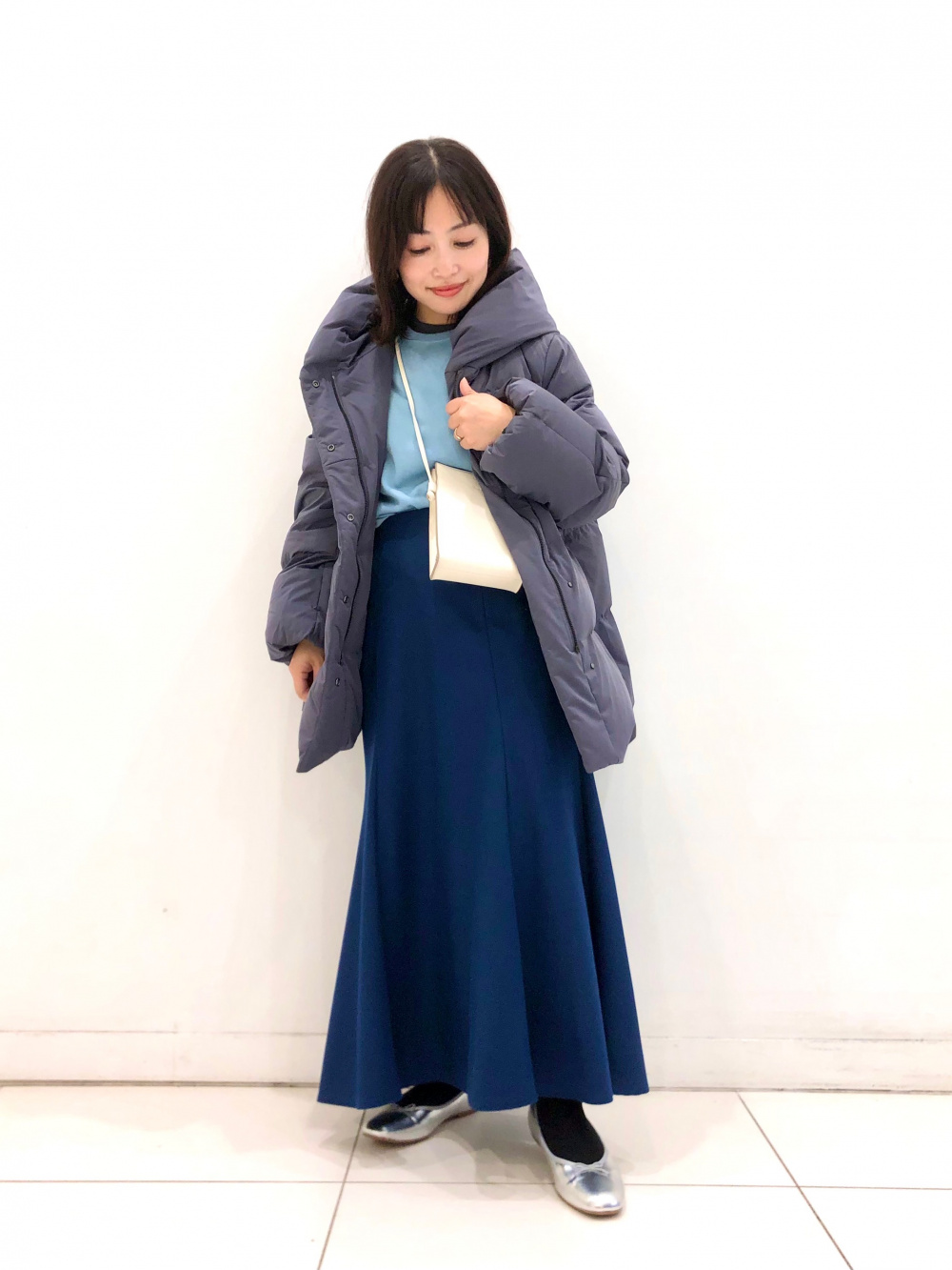 パウダーフィールダウンショートコート」の着用コーディネート