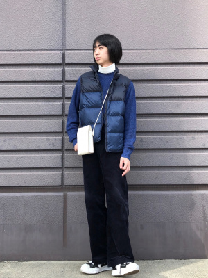 vivienne westwood ワイドパンツ コーデュロイ XL ブラウン ユニクロ公式 | コーデュロイワイドパンツ（丈標準69～71cm）