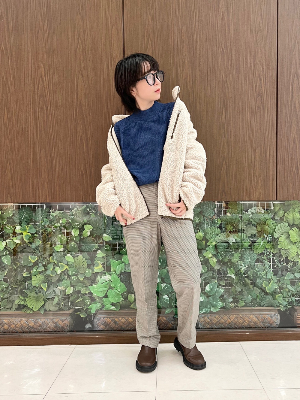 リラックステーラードジャケット（チェック）セットアップ可能