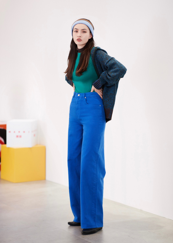 に初値下げ! ユニクロ マルニ バギージーンズ 25 UNIQLO and MARNI バギージーンズ