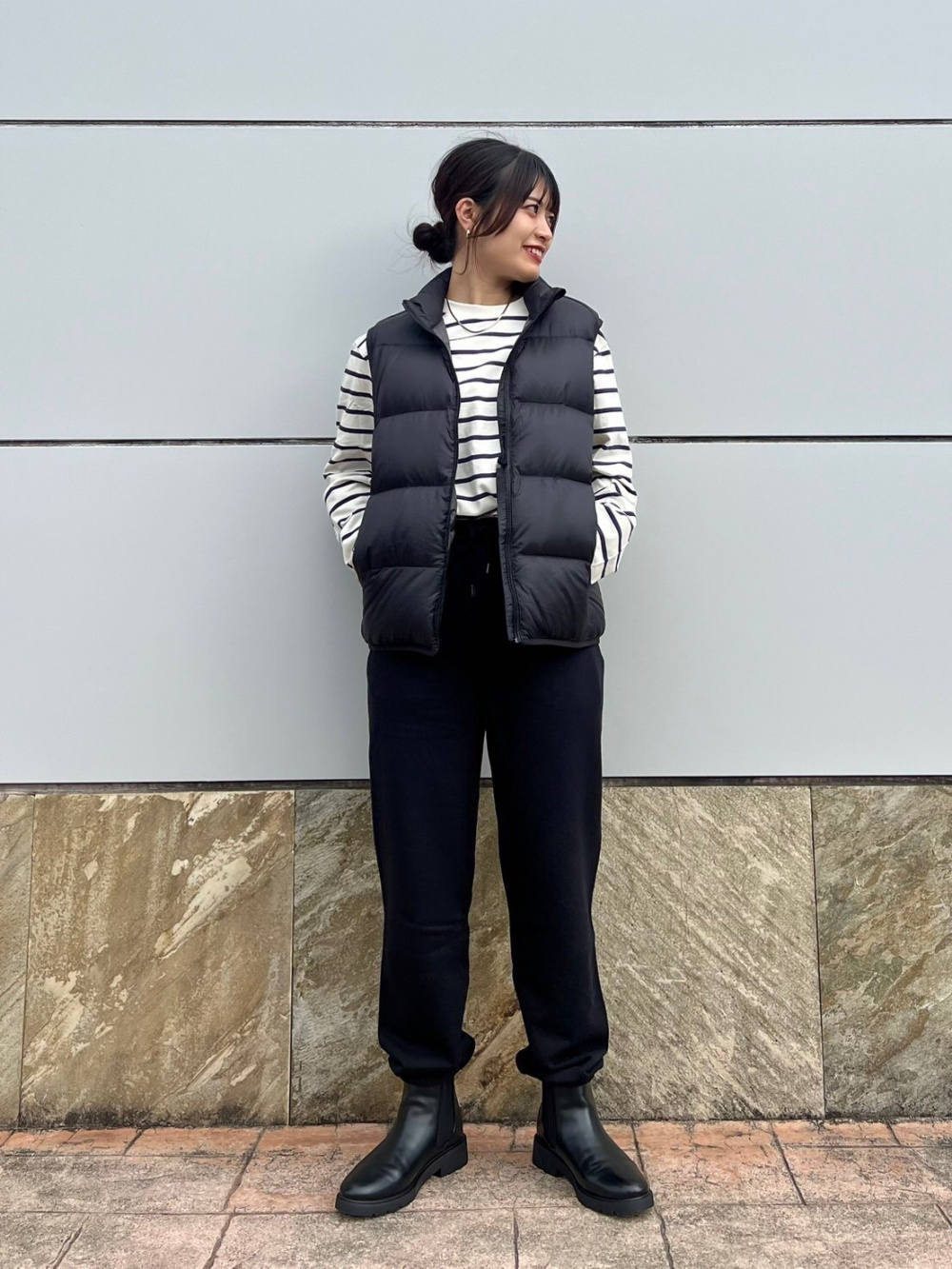 UNIQLO×Theory ブロックテック+ウルトラロングダウンベスト XL 私も【ユニクロ×Theory】 | LEE
