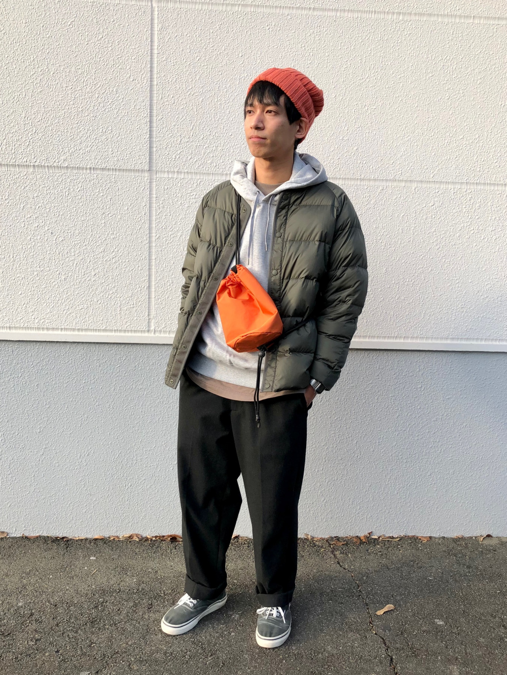 クルーネックT（長袖）、コンフォート2Bジャケット（ガンクラブ
