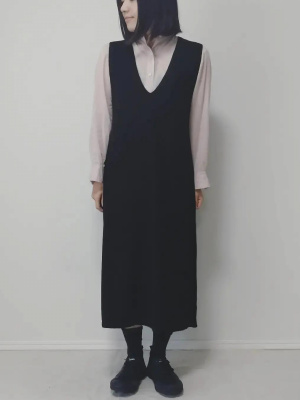 【美品】ププラ【３８】シアー長袖シャツ バンドカラー　ストレッチ　ブラック 美品】ププラ【38】シアー長袖シャツ バンドカラー ストレッチ