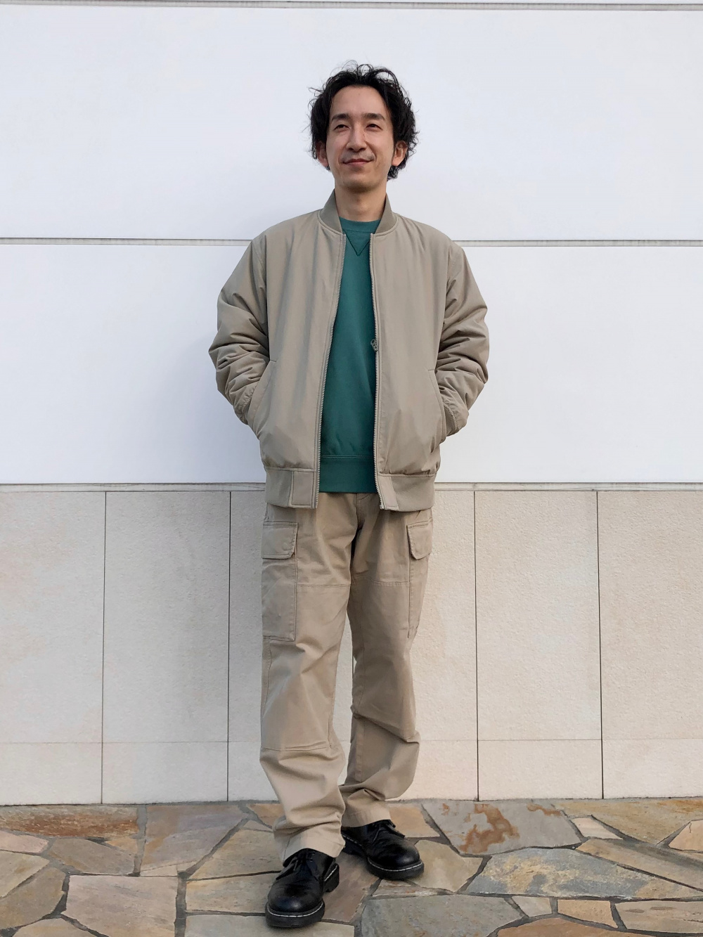 【新品】UNIQLO ユニクロ　パフテックリブブルゾン　ヒートテックウォーム スウェットシャツ、パフテックリブブルゾン（ヒートテック