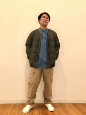送料込 新品 7990円★UNIQLO リサイクル　ダウンジャケット ノーカラー 送料込 新品 7990円☆UNIQLO リサイクル ダウンジャケット ノー