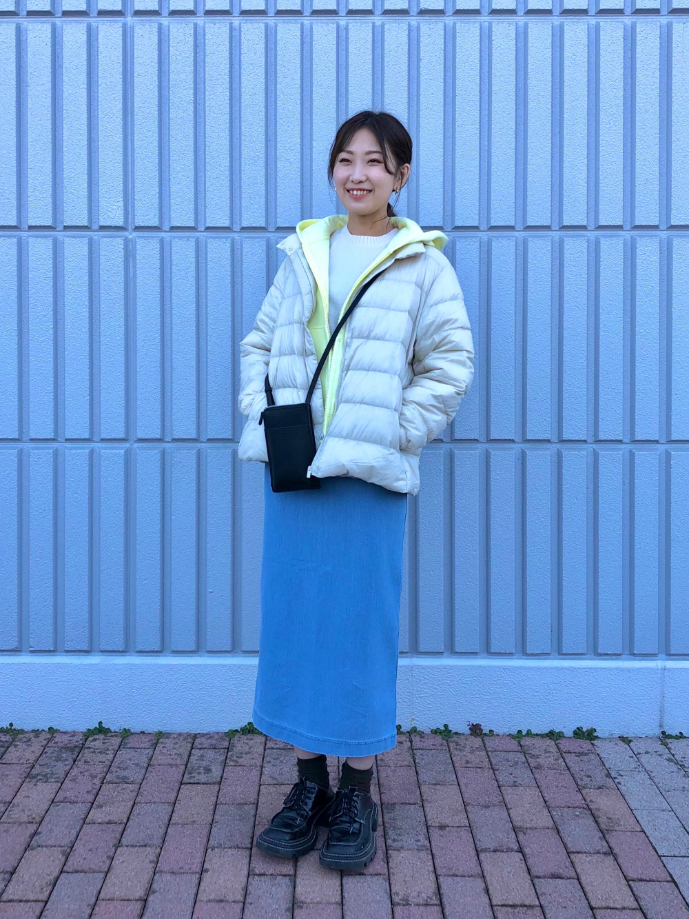 ウルトラライトダウンジャケット ディズニー コレクション フリースセット 長袖 の着用コーディネート ユニクロ