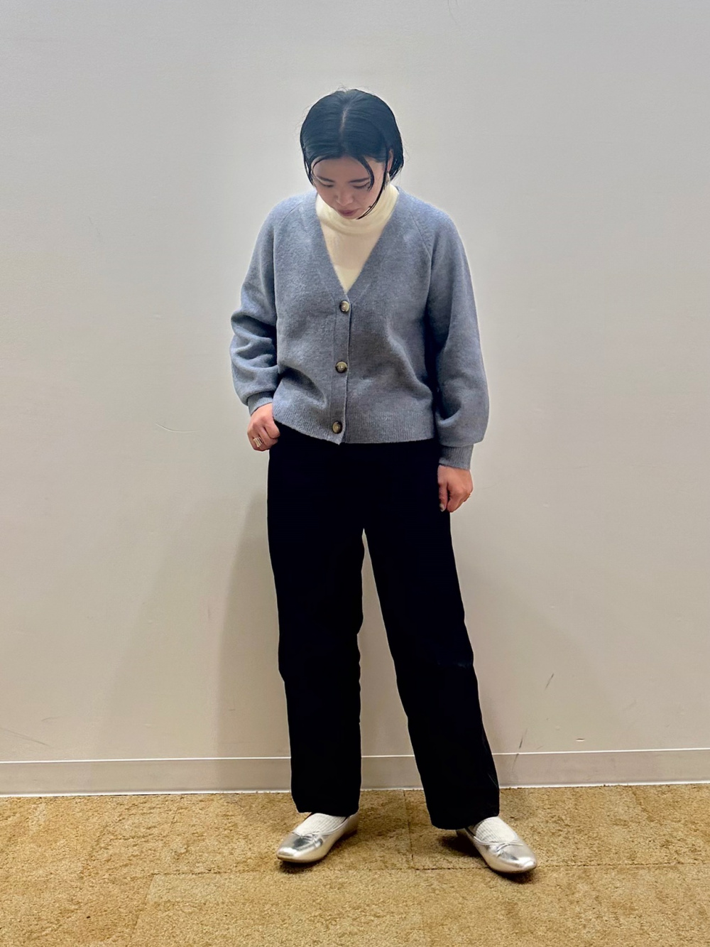 UNIQLO(ユニクロ)の「スフレヤーンショートカーディガン（長袖