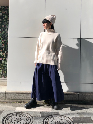 ユニクロ公式 | コットンボイルロングスカート（コントワーデ