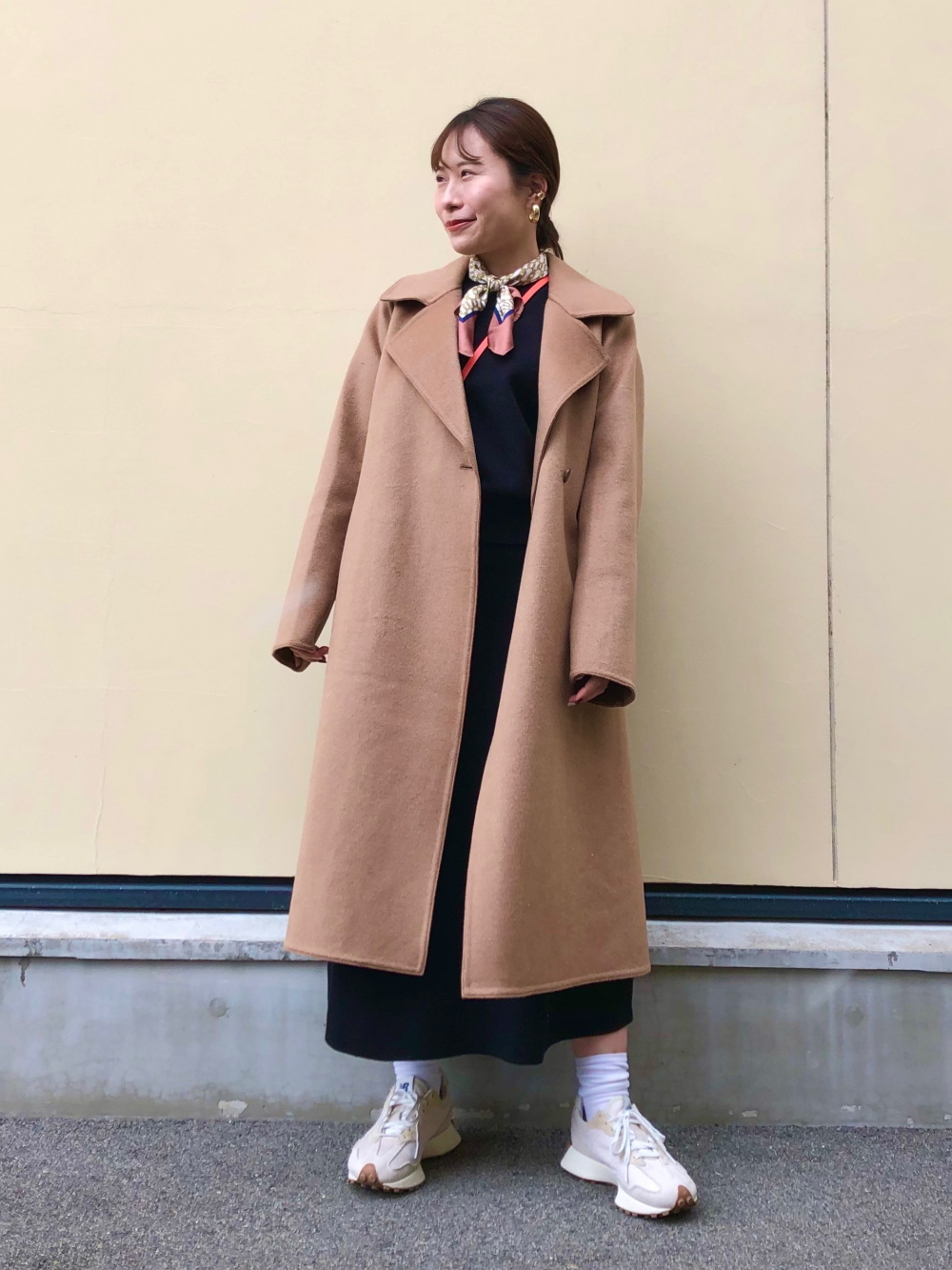 UNIQLO ダブルフェイスコート XL ブラウン