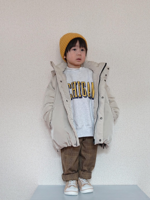 ユニクロ公式 | GIRLS タックワイドテーパードパンツ（チェック）