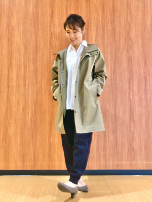 UNIQLO×Theory ブロックテックコートS黒