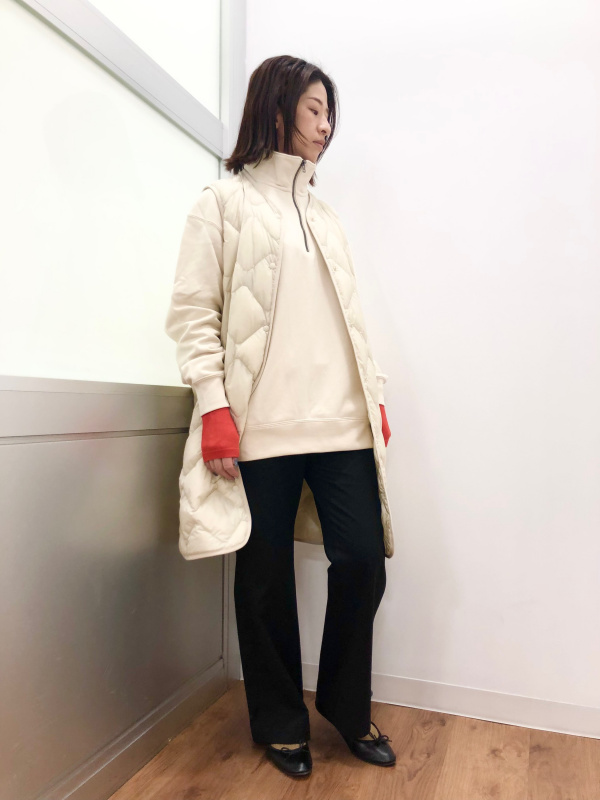 美品　UNIQLO ウルトラライトダウン ロングベスト ホワイト Mサイズ ユニクロ公式 | ウルトラライトダウンロングベスト