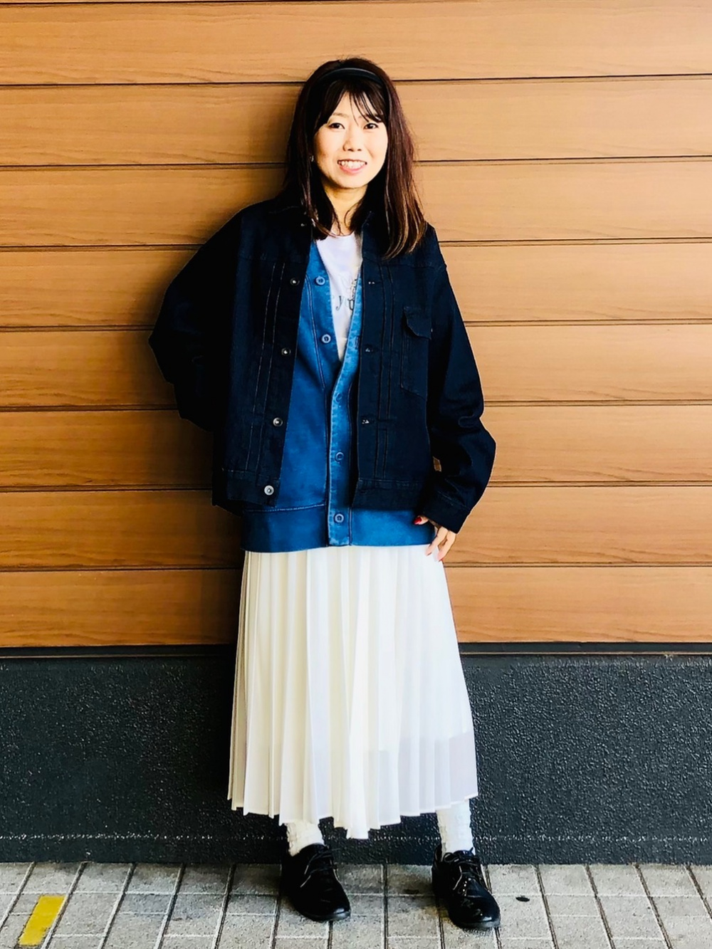 ピンクローズ シフォンスカート
