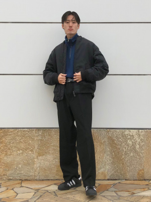 ユニクロ公式 | インディゴスウェットハーフジッププルオーバー（長袖）