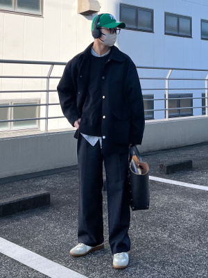 ユニクロ公式 | ウールブレンドタックパンツ