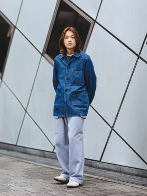 ユニクロ公式 | ユーティリティデニムジャケット（コットンリネン