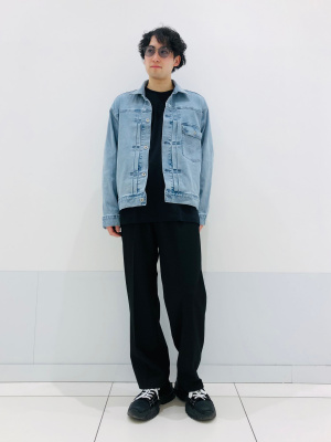 超美品　Love letter TクルーネックTシャツEN TS01PTW 超伸ラインパッチロゴ ロングスリーブTシャツ | アパレル