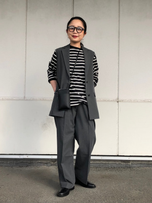 ユニクロ公式 | ロングジレ セットアップ可能