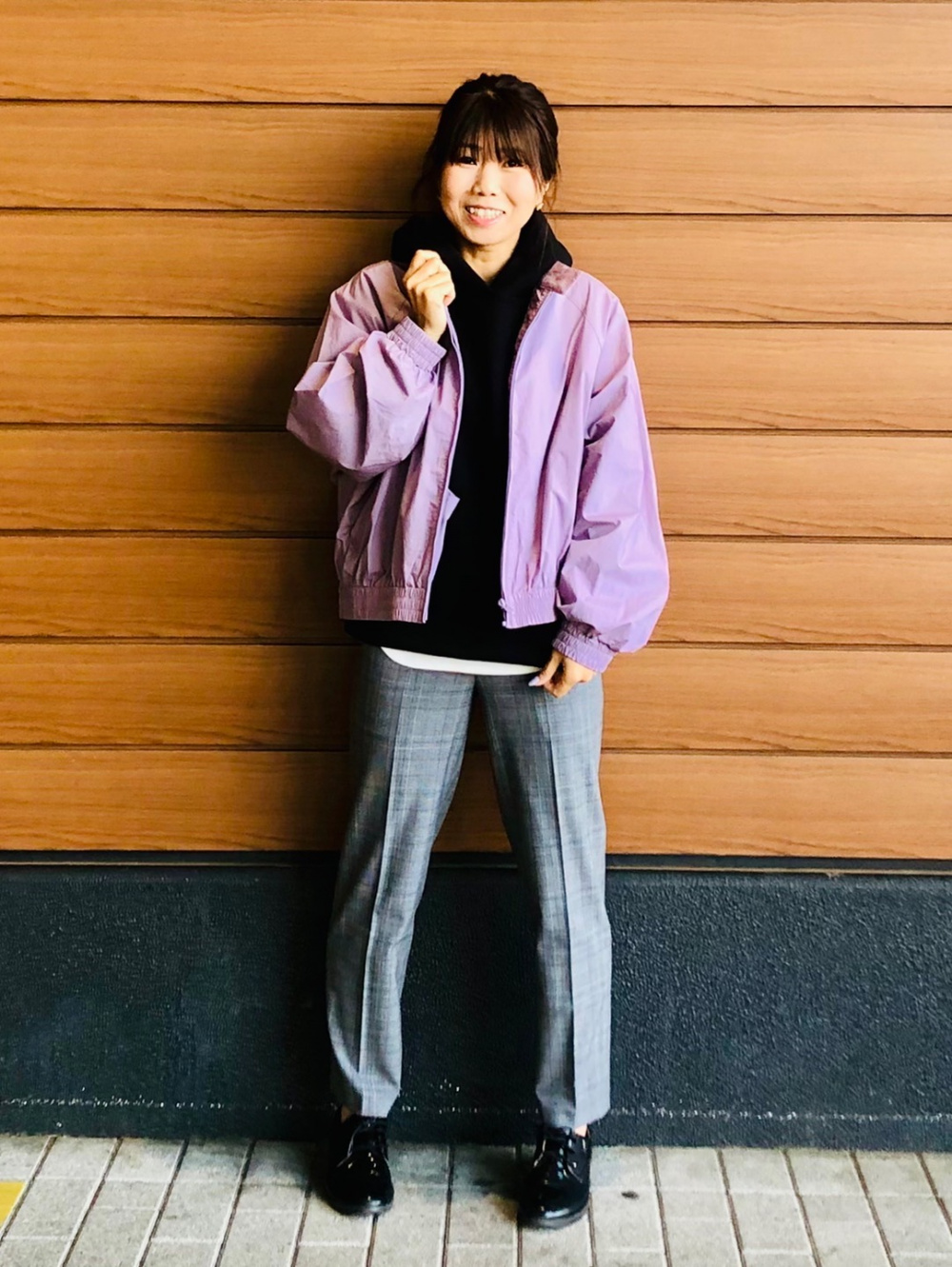 ユニクロc　コットンショートブルゾン スウェットオーバーサイズプルパーカ、コットンショートブルゾン」の