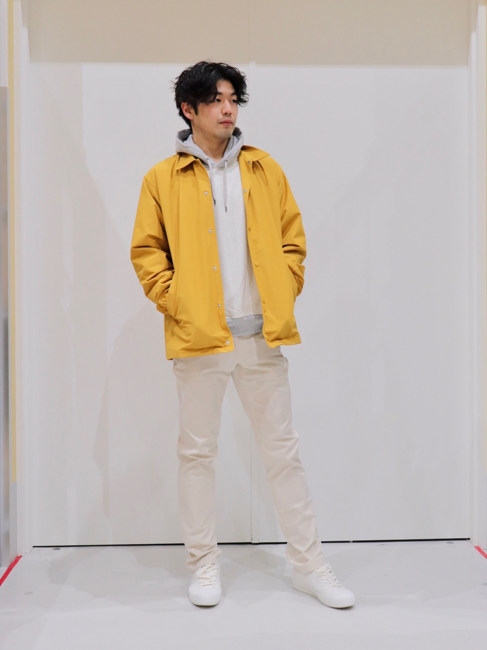 スウェットハーフジッププルオーバー（長袖）、コーチジャケット」の