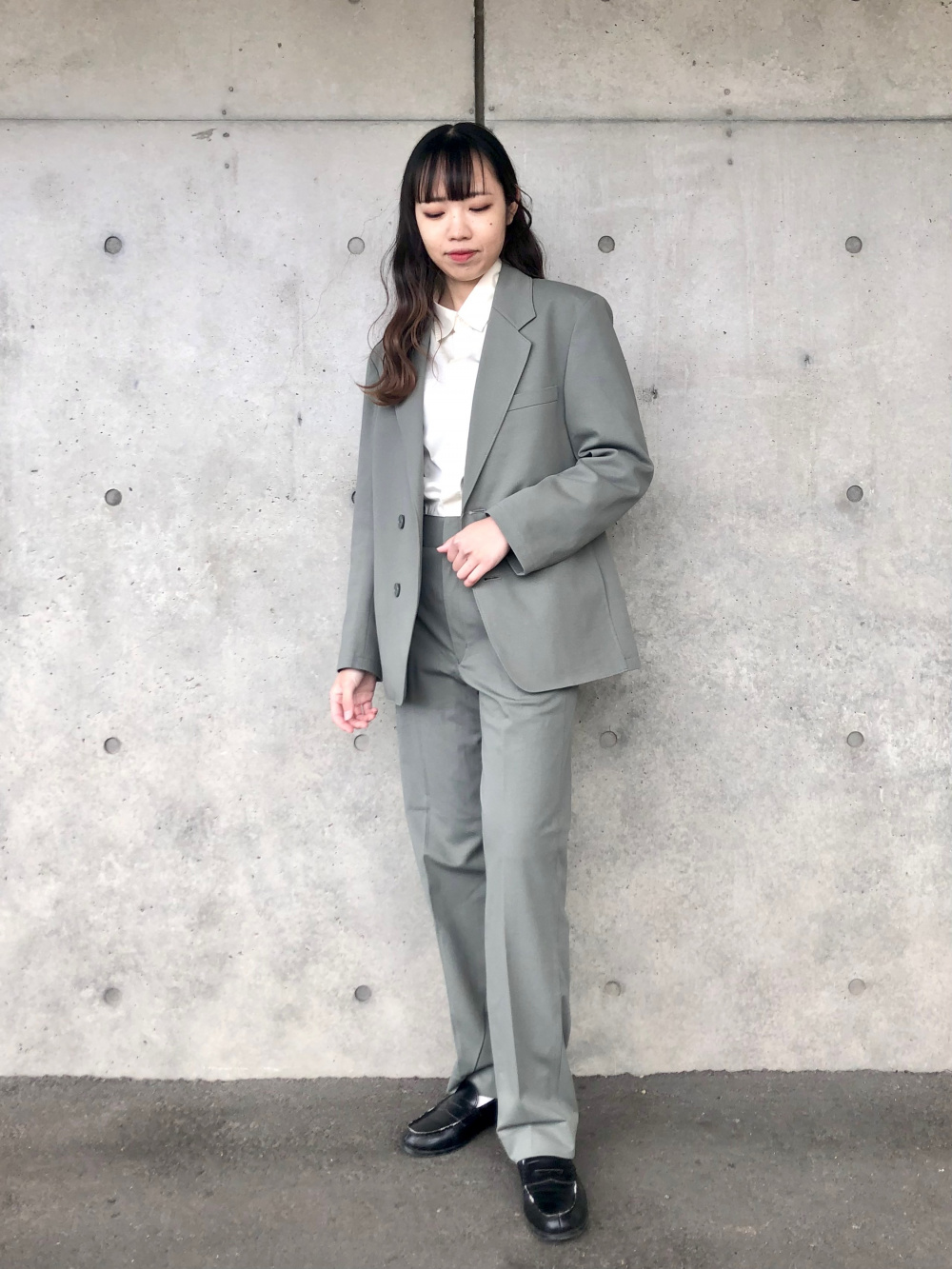 ジャージースーツパンツ セットアップ可能」の着用