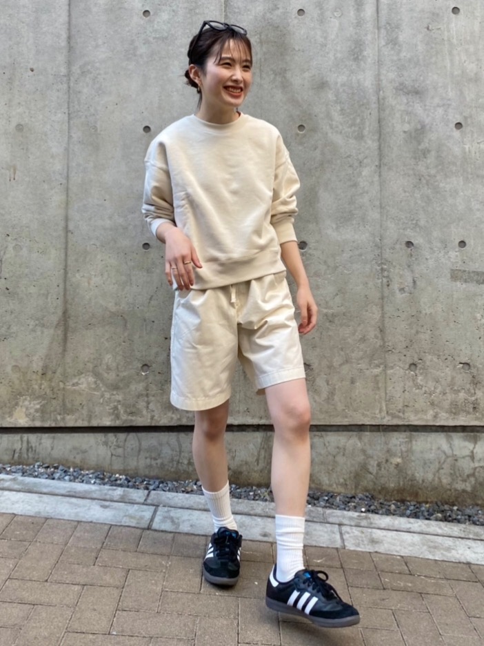 スウェットクルーネックシャツ(長袖)セットアップ可能」の着用コーディネート| ユニクロ UNIQLO♡ スウェットクルーネックシャツ(長袖)