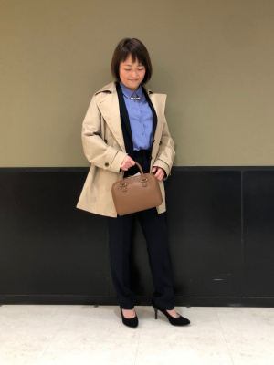 ZARA トレンチスタイルのショートジャケット 3046/242 (ZARA