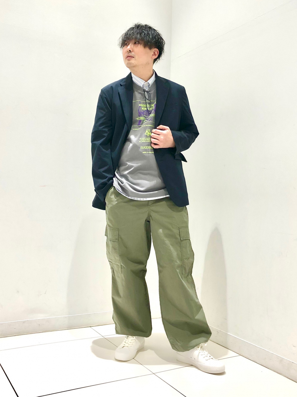 ユーティリティデニムジャケット（コットンリネン）セットアップ