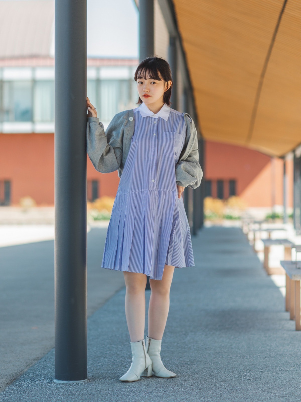 【新品タグ付き】ストライプシャツワンピース ユニクロ JW ANDERSON M