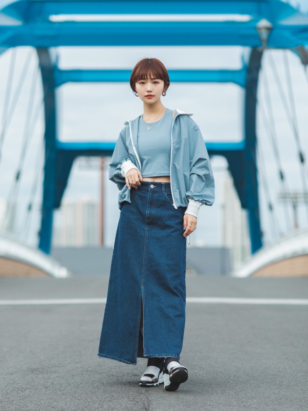 リブブルゾン、ジョガーパンツ」の着用コーディネート| ユニクロ