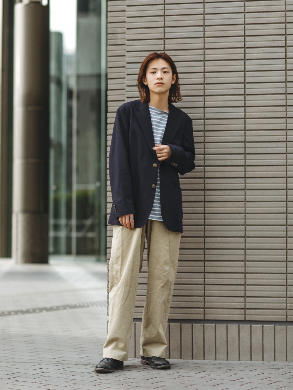 感動ブレザー」の着用コーディネート| ユニクロ 感動ブレザー JW Anderson