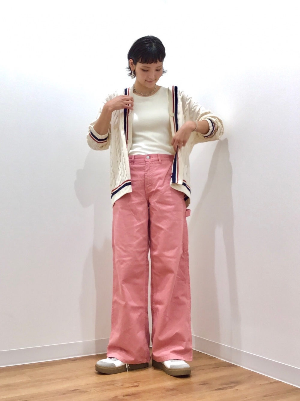 ユニクロ jw anderson リラックスペインターパンツ 27-