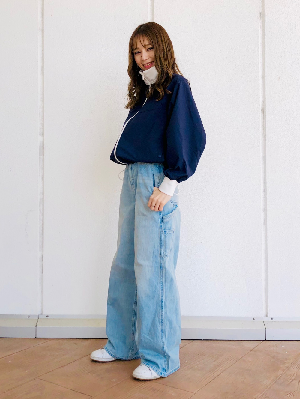 リブブルゾン、ジョガーパンツ」の着用コーディネート| ユニクロ