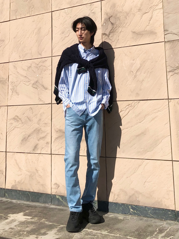 スリム Jeans - 2019 D-Strukt 009zs｜メンズ｜ダークブルー