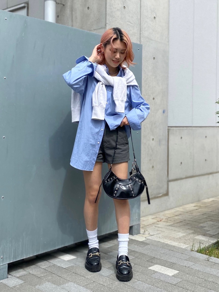 デニムショートパンツ セットアップ可能」の着用コーディネート 