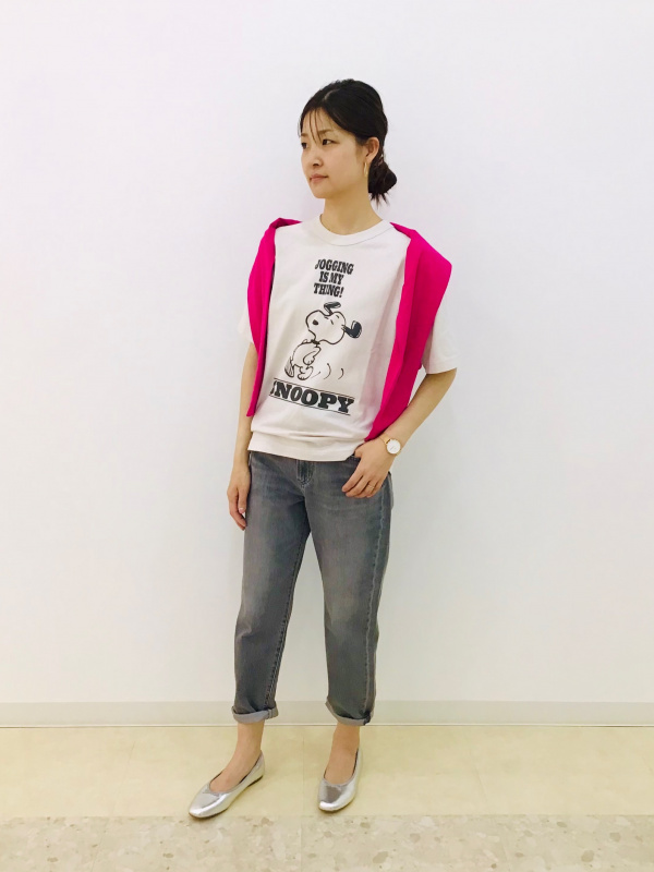 ボーイフレンドテーパードジーンズ（アンクル丈・丈標準66cm