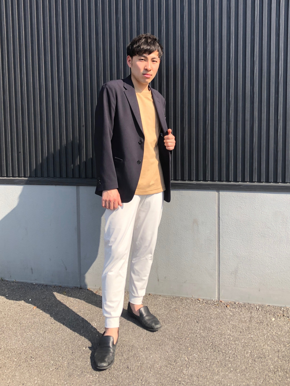 UNIQLO ユニクロ ストレッチ ジョガーパンツ DRY-EX S ベージュ