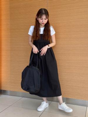 ユニクロ公式 | リネンブレンドギャザーキャミソールワンピース