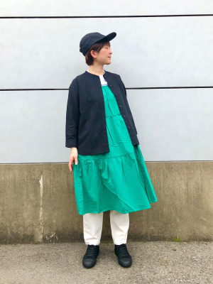 エムエイチエル✨半袖シャツ バンドカラー リネンブレンド レッド系 サイズⅢ MHL. - エムエイチエル✨半袖シャツ バンドカラー リネン