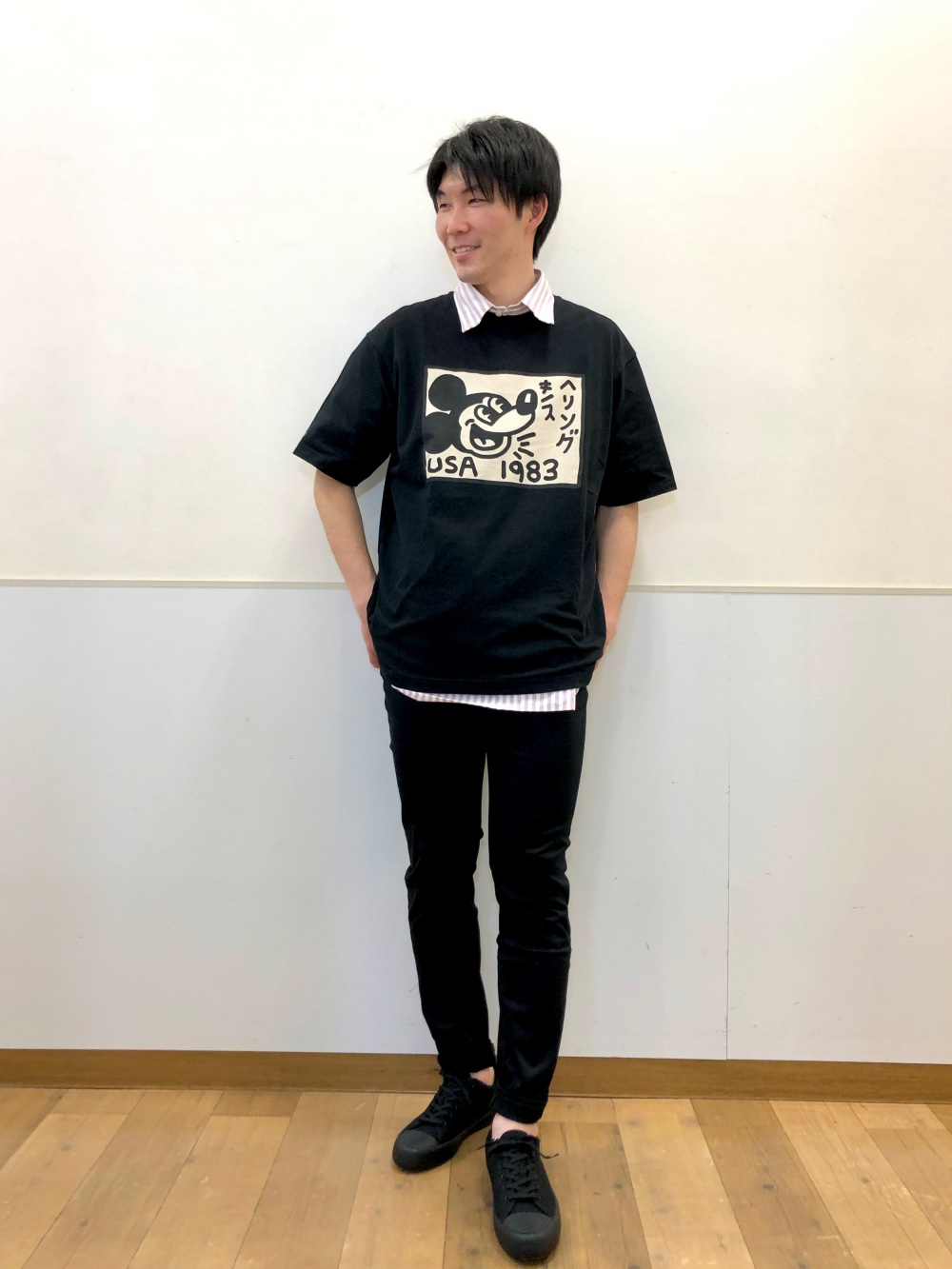 ミッキーマウス x キース・へリング UT グラフィックTシャツ（半袖