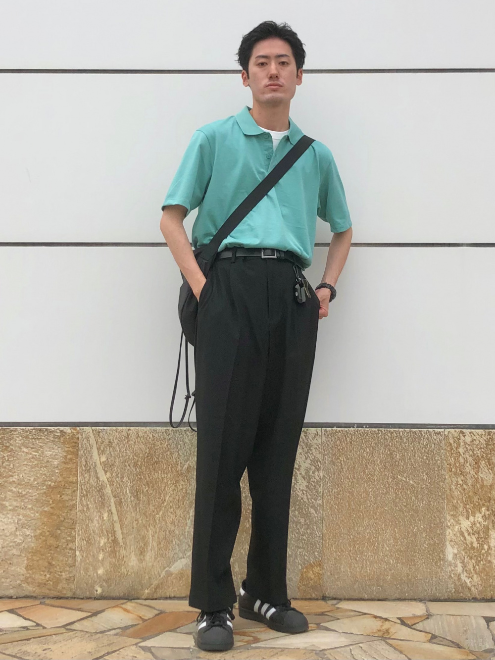 ドライEXポロシャツ（半袖）」の着用コーディネート| ユニクロ公式