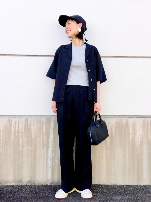 レーヨンブラウス（半袖）、感動パンツ（スリムストレート・丈標準70