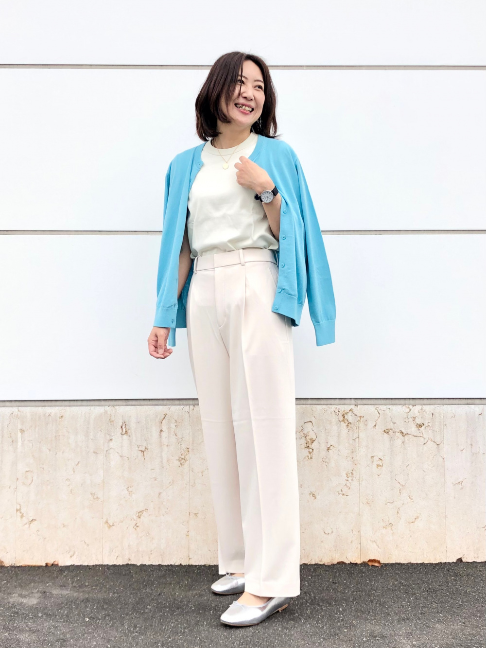 プリーツワンピース（半袖）セットアップ可能、プリーツストレート  