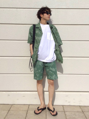 kao ミンティ ユニクロ公式 | オーバーサイズポケツキTシャツ/5分袖