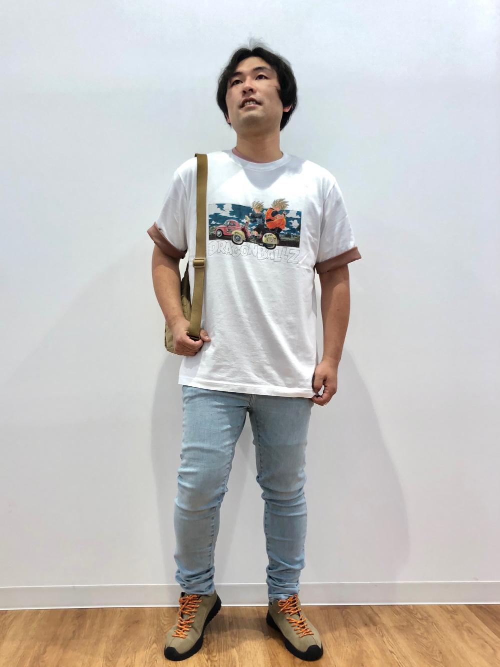 エアリズムコットンオーバーサイズTシャツ/5分袖、エアリズムコットン