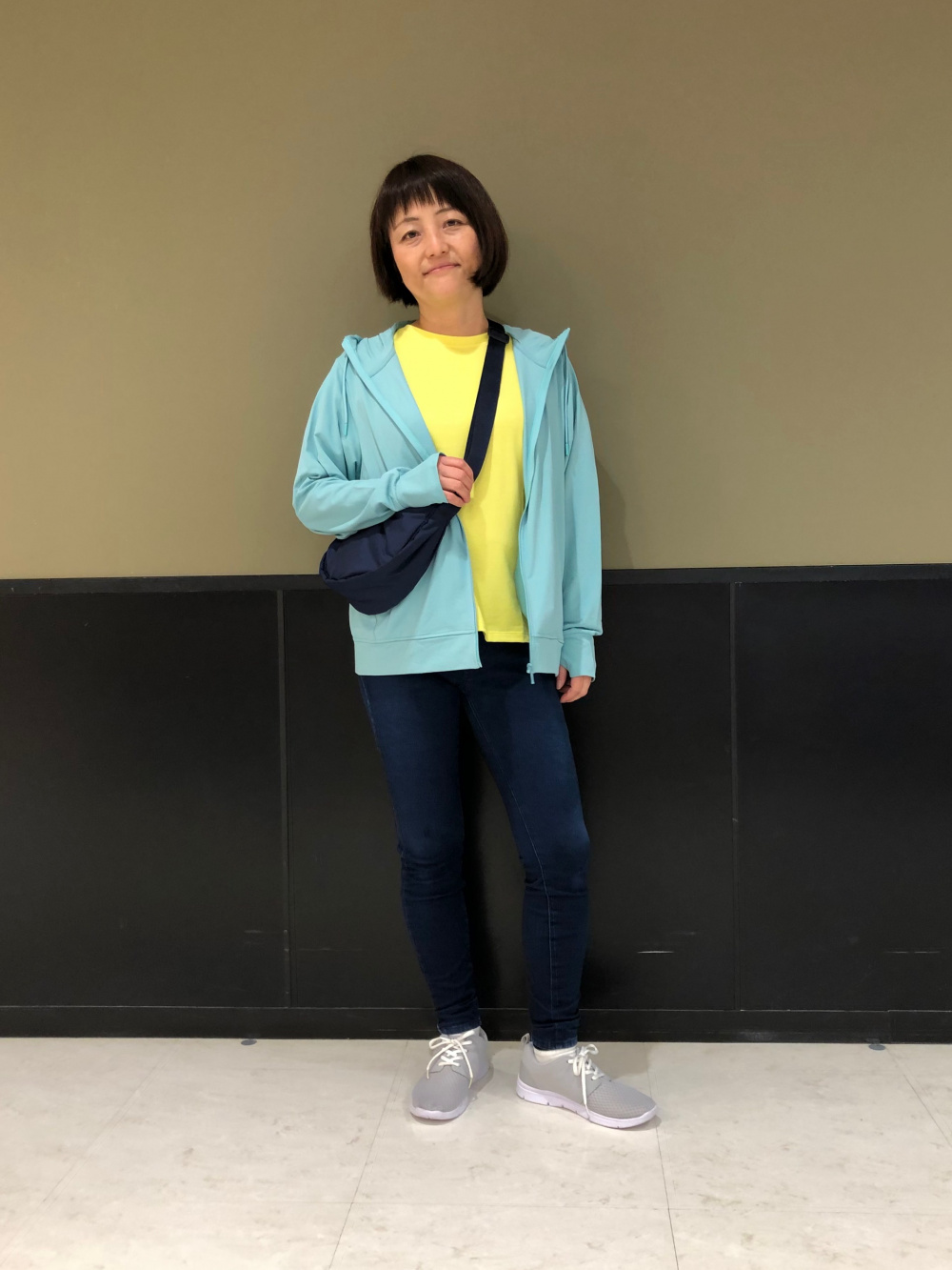 [OUTLET] airtouch スクエアネックTシャツ (半袖)