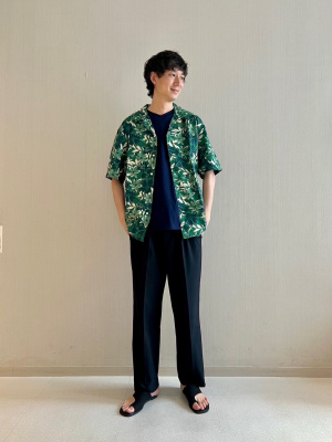 【未使用XL】FR2GOLF 半袖　オープンカラーシャツ　カーキ OLD GAP オープンカラーシャツ 開襟 半袖シャツ カーキ リネン L
