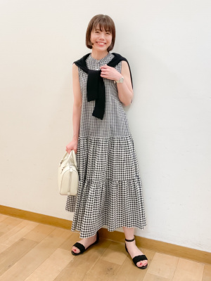 45R コットンワンピース セール 40%OFF】コットンボイルラグランギャザーワンピース
